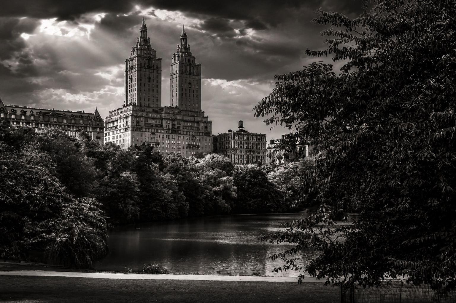 Central Park skyline view