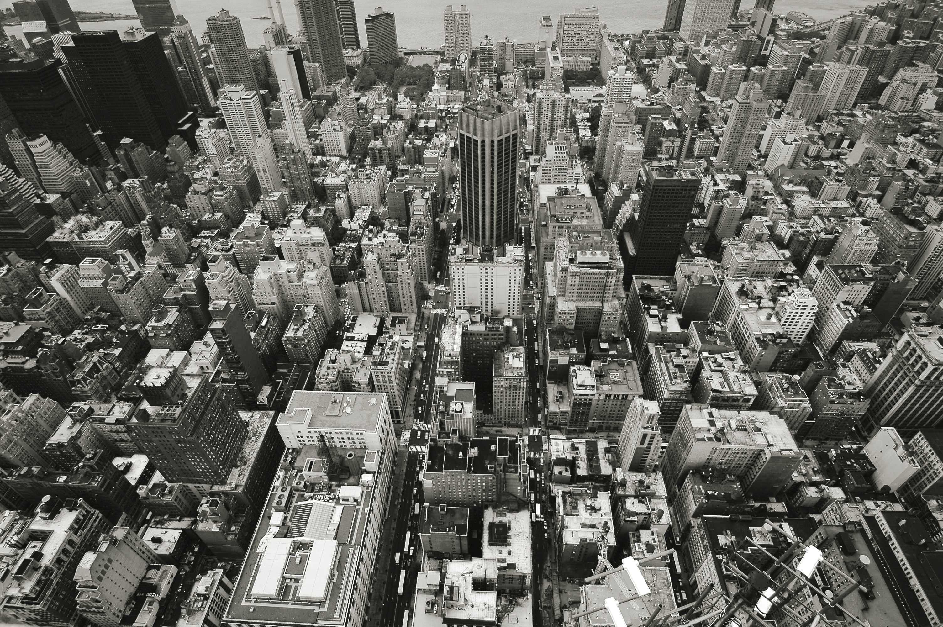 New York streets viewed from the Empire State Building